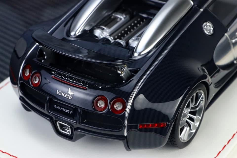 Bugatti Veyron Mansory "Vincero" (Black/ Silver) [Davis & Giovanni] 1:18 scale