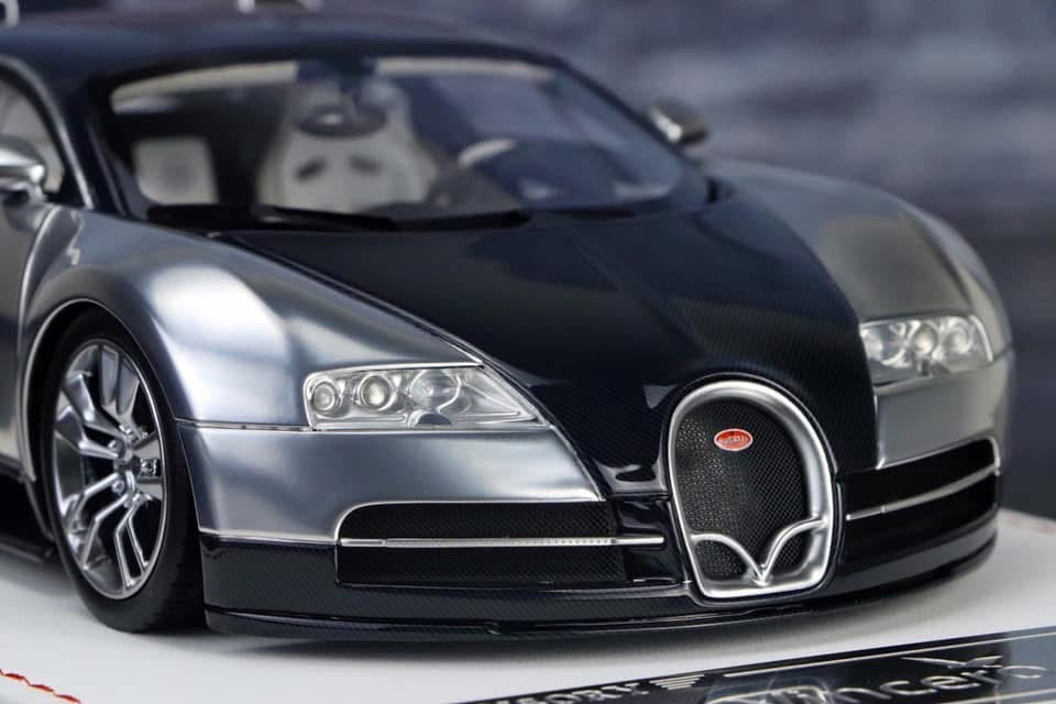 Bugatti Veyron Mansory "Vincero" (Black/ Silver) [Davis & Giovanni] 1:18 scale