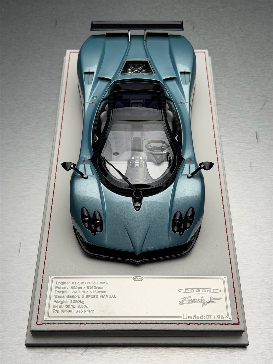 Pagani Zonda F (Azurro Tethys) [Davis & Giovanni] 1:18 scale