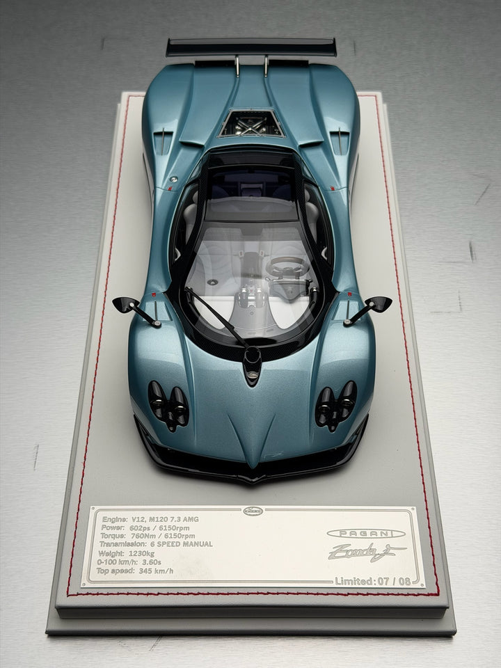Pagani Zonda F (Azurro Tethys) [Davis & Giovanni] 1:18 scale