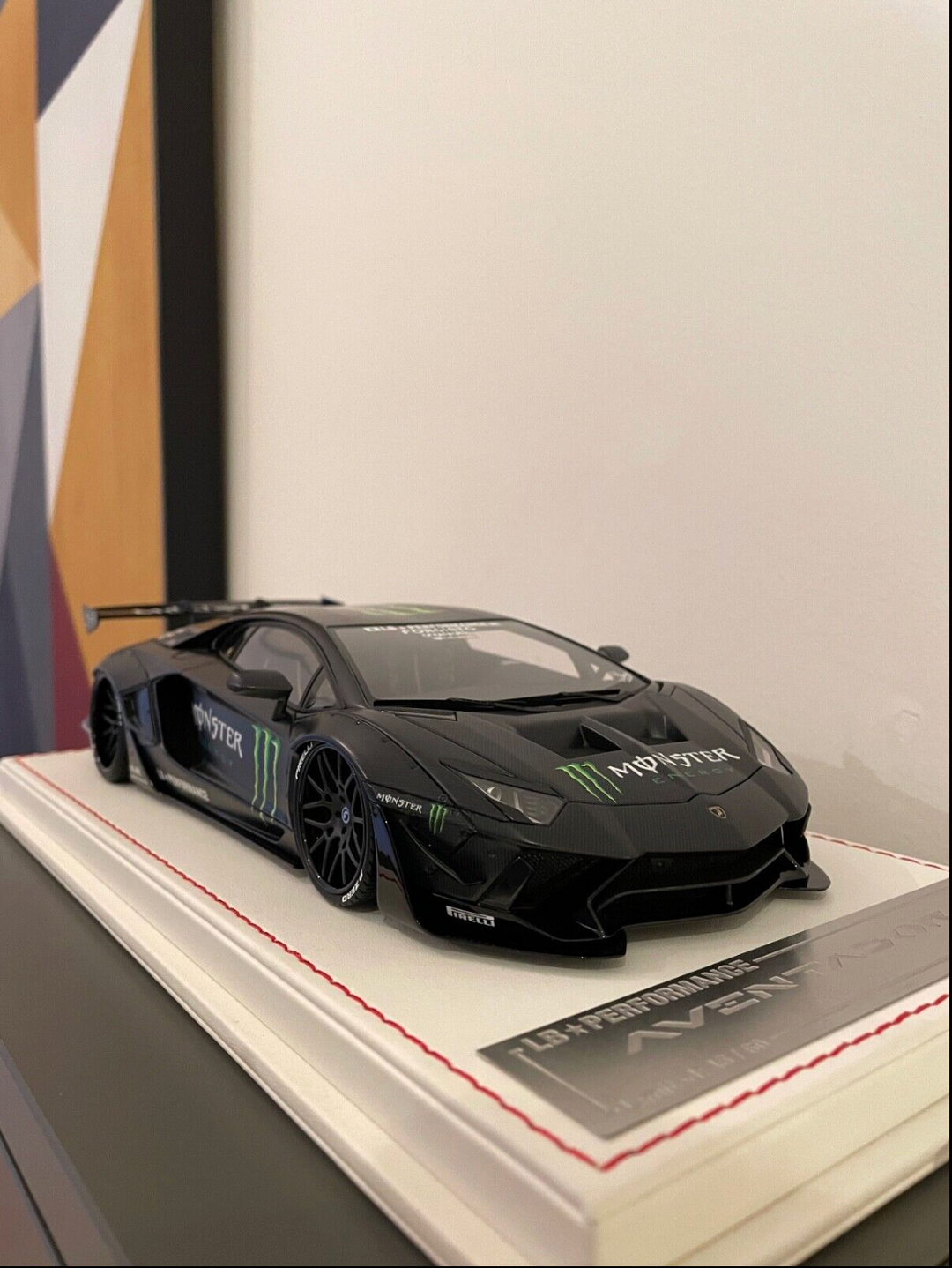 Lamborghini Aventador SVJ (Gulf Decal) & Lamborghini Aventador 2.0 LBWK (Monster Energy) [Davis & Giovanni] 1:18 scale